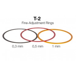 T-2 Fine-Adjustment rings (0,3 / 0,5 / 1 mm) - Aluminium