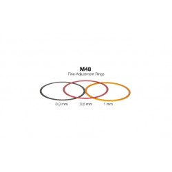 T-2 Fine-Adjustment rings (0,3 / 0,5 / 1 mm) - Aluminium